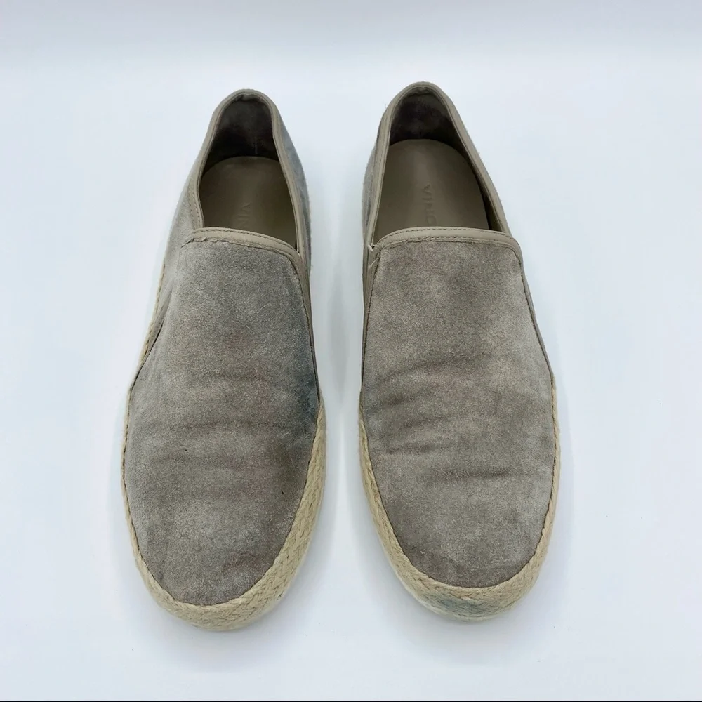 VINCE Light Wood Smoke Acker Slip-On Sneaker Size 7